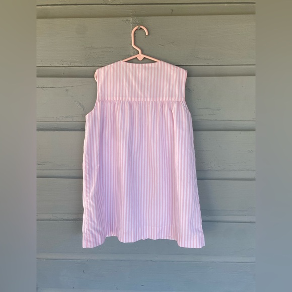 THE BEAUFORT BONNET COMPANY PINK STRIPED APPLIQUED FISH DRESS SZ7 - Picture 7 of 7